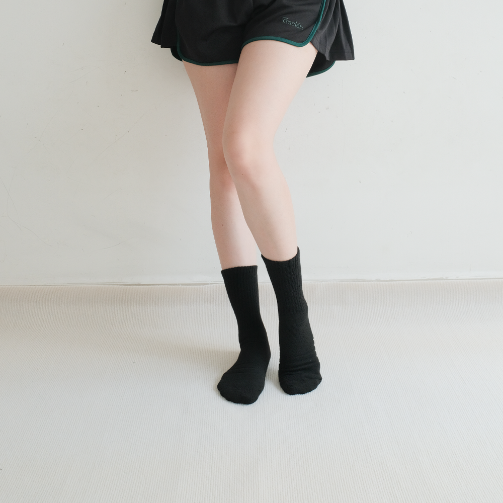 Casual Premium Cotton Basic Crew Socks - CS02