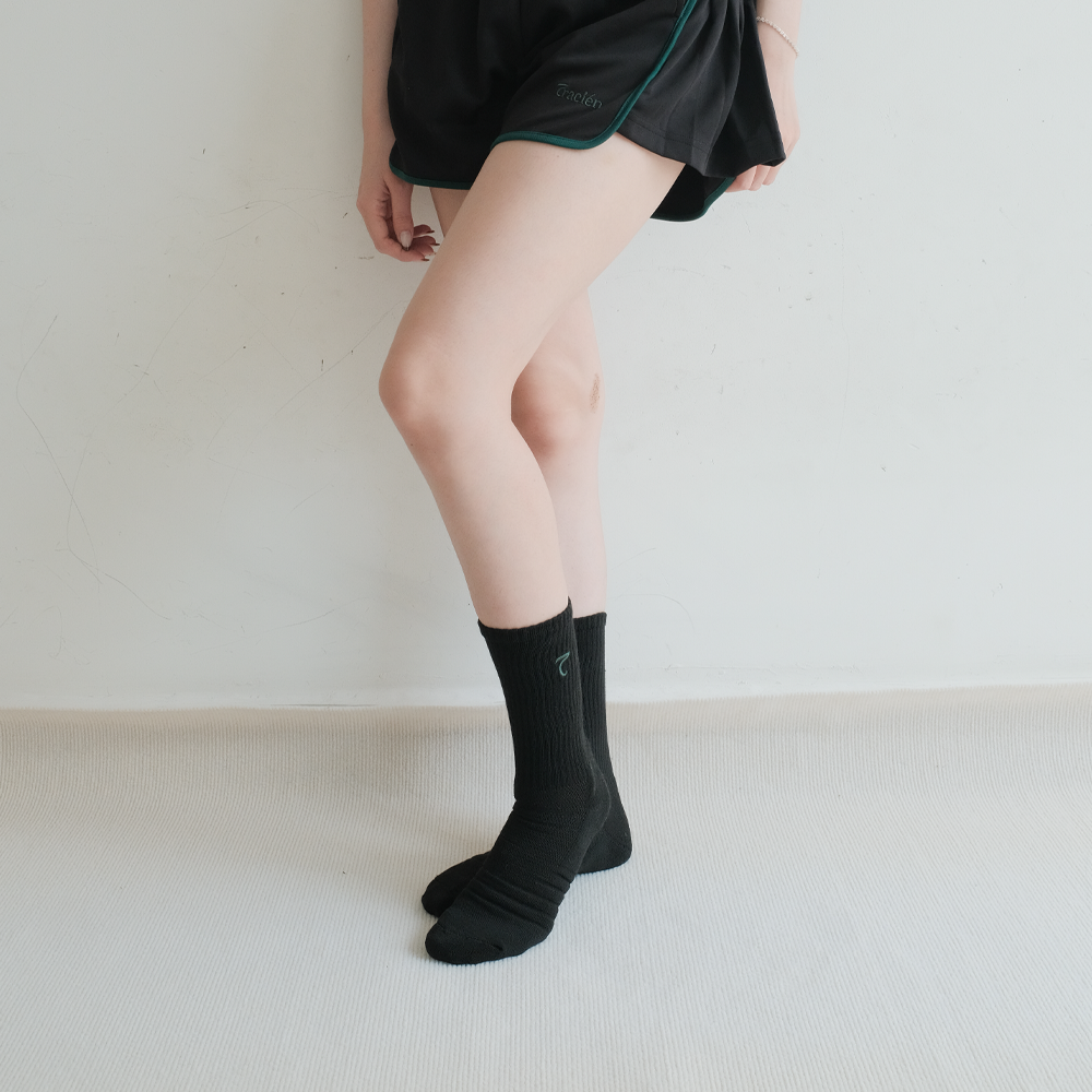 Sporty Cotton Anti-Slip Crew Socks - SS02