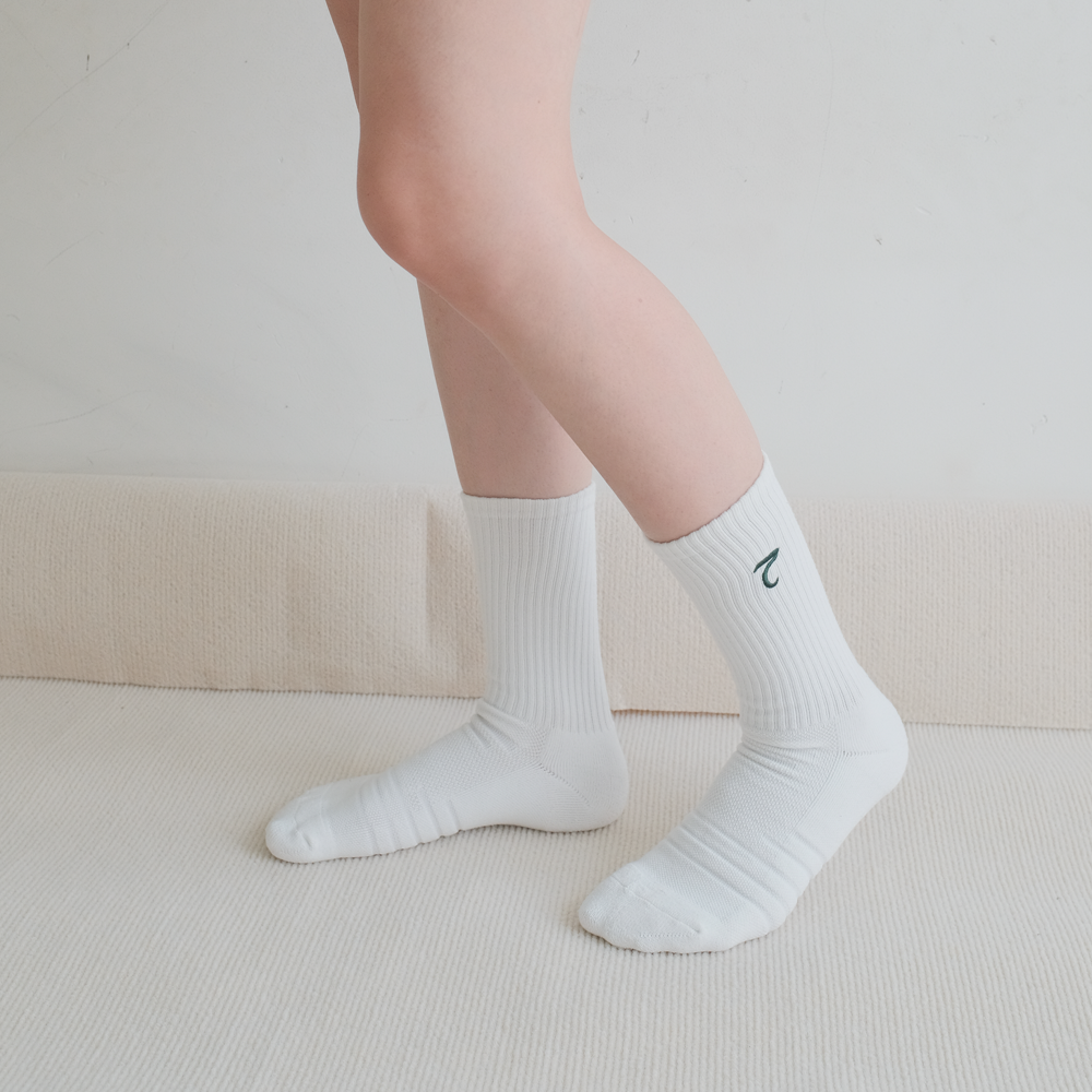 Sporty Cotton Anti-Slip Crew Socks - SS02