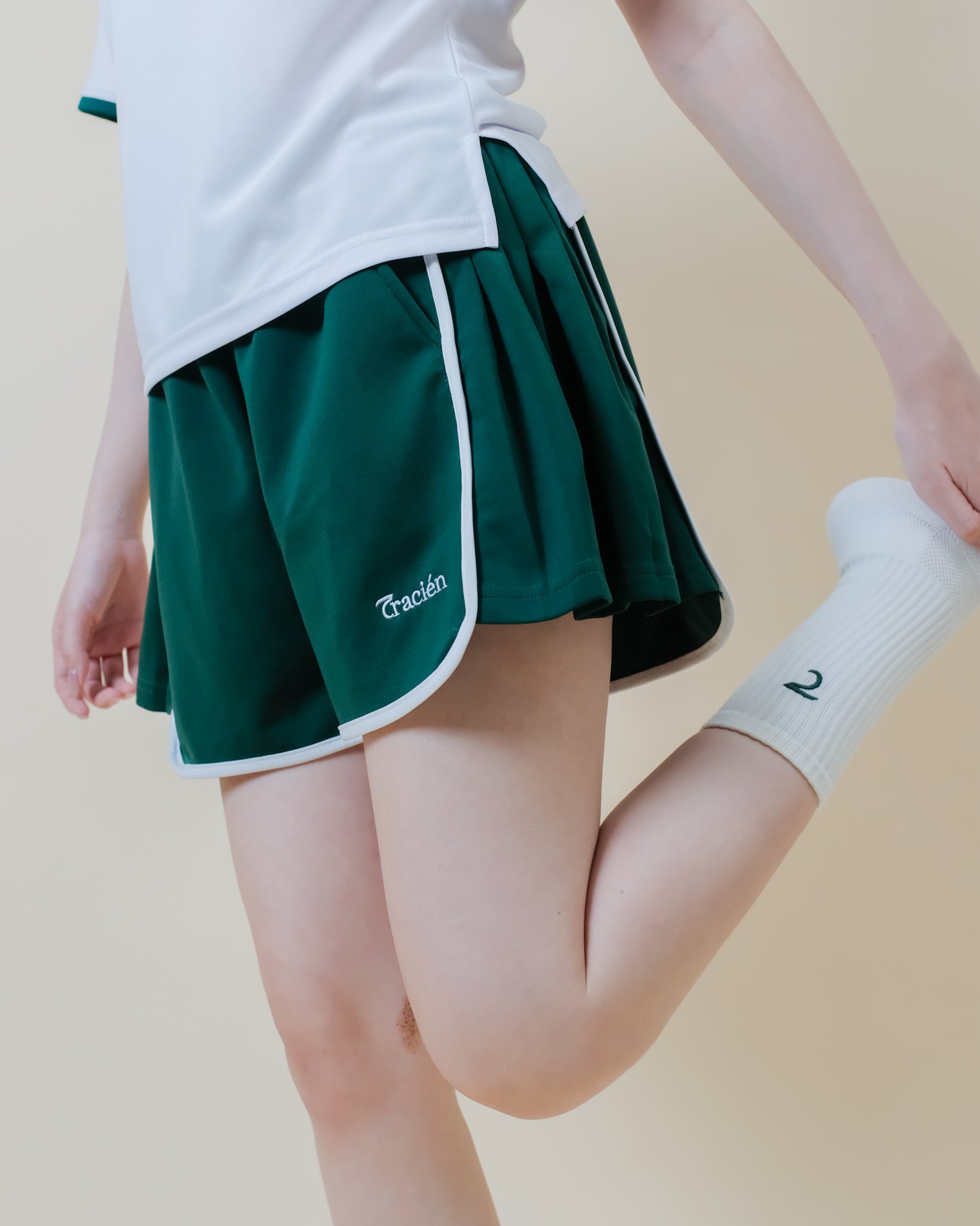 Pleated A-Line Sports Skort - Skort 01